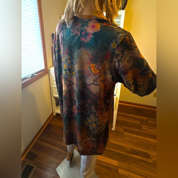 Johnny Was Traviata Lotus Swing Tunic Large EUC - Picture 5 of 12